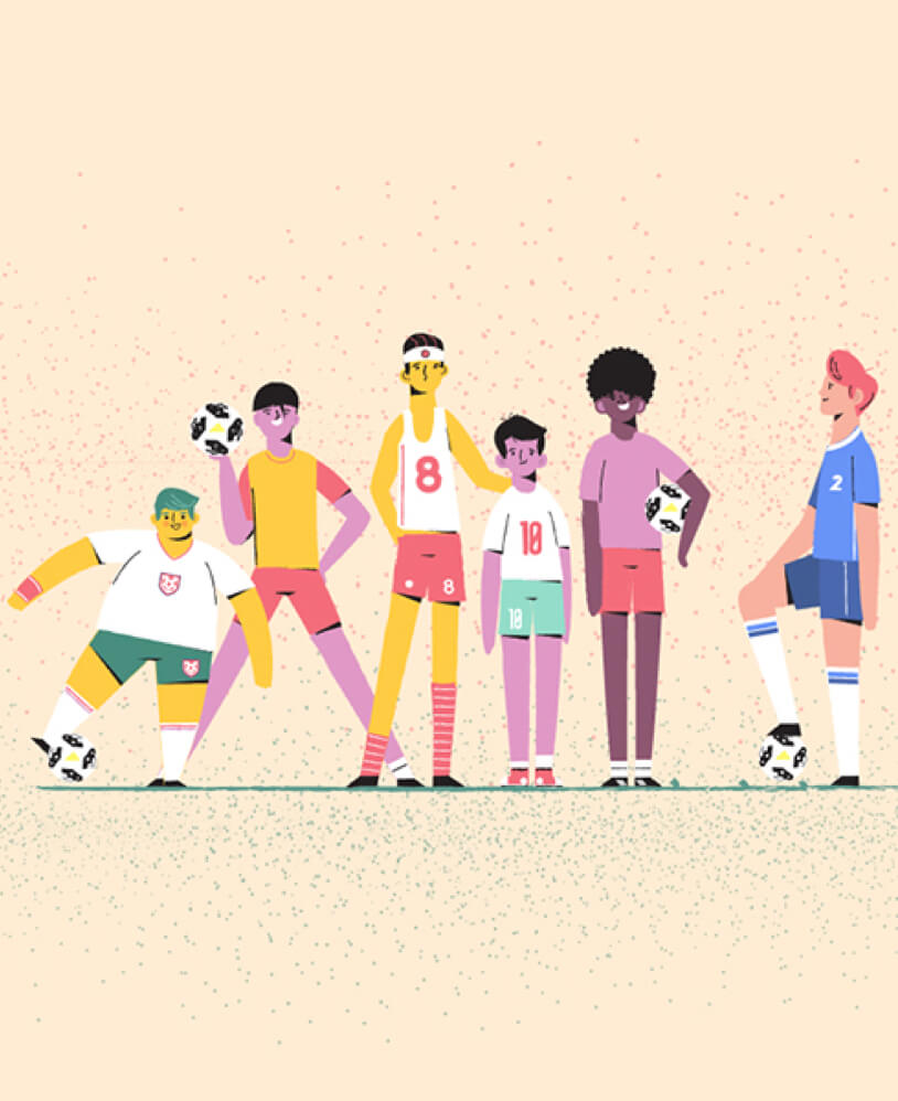 Illustration joueurs rugby